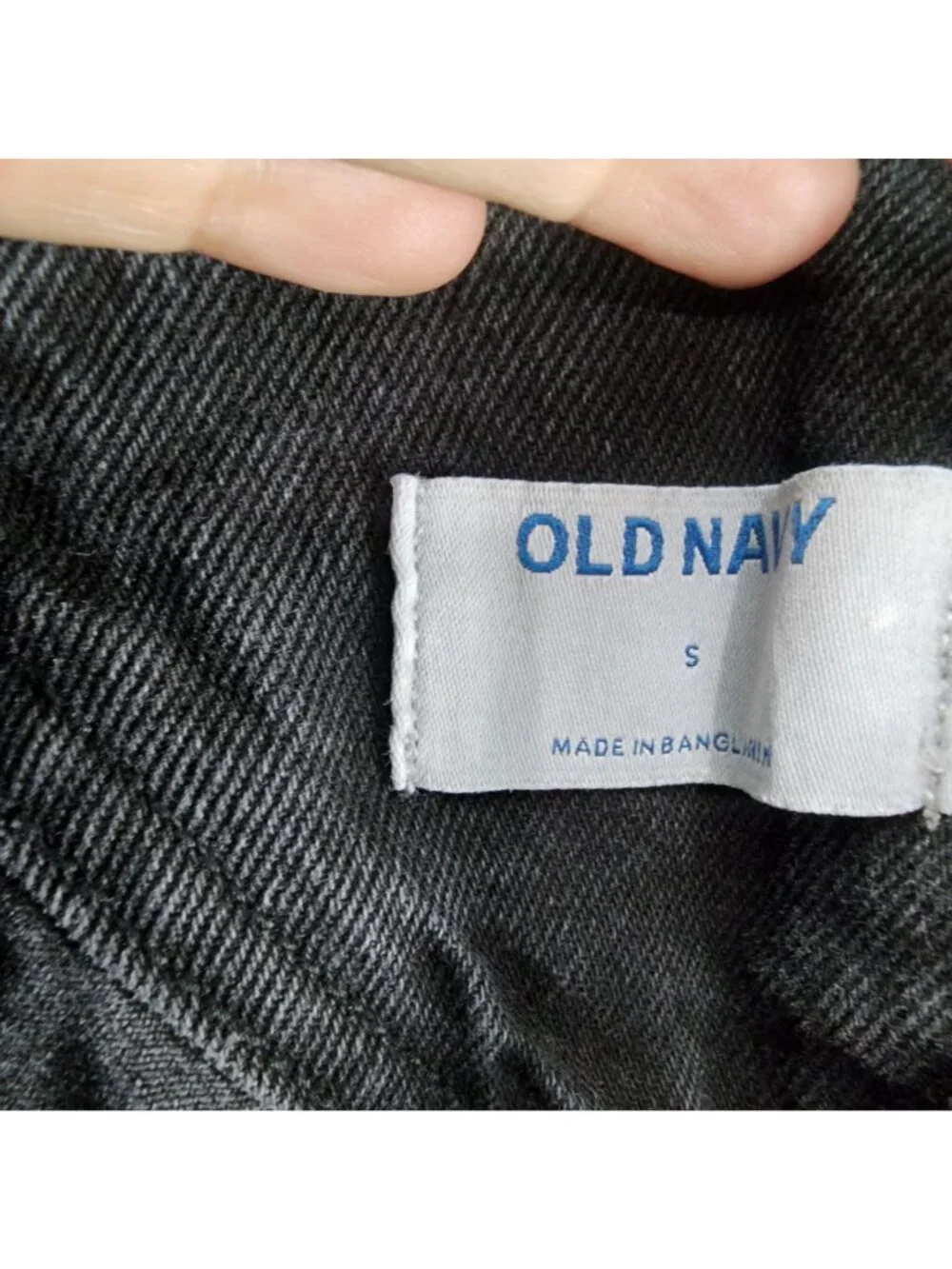 Old Navy Short Overalls Womens Small Black Cotton Denim Jean Jorts Shortalls